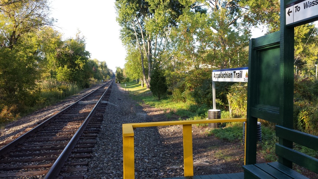 Trail variety 5: train station directly on the AT, near Pawling, NY