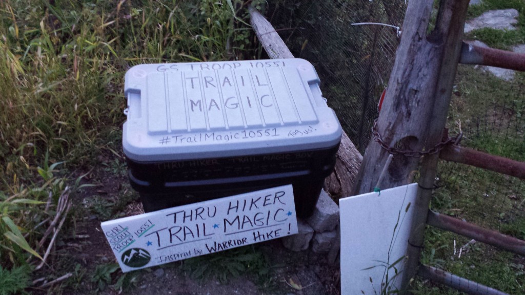 Trail magic from the girl scouts! Thank you!