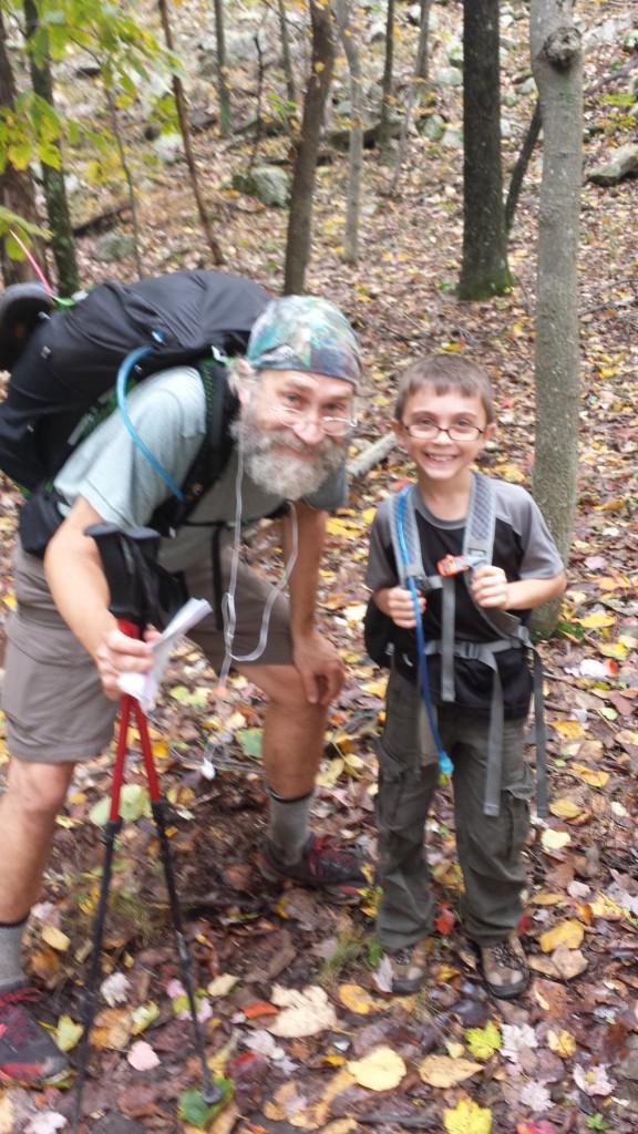 I met Gabe and his dad Greg on the trail one rainy day