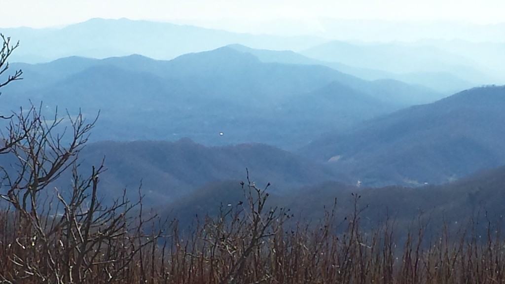A great example of the endless layers of Blue Ridge one sees on this part of the trail
