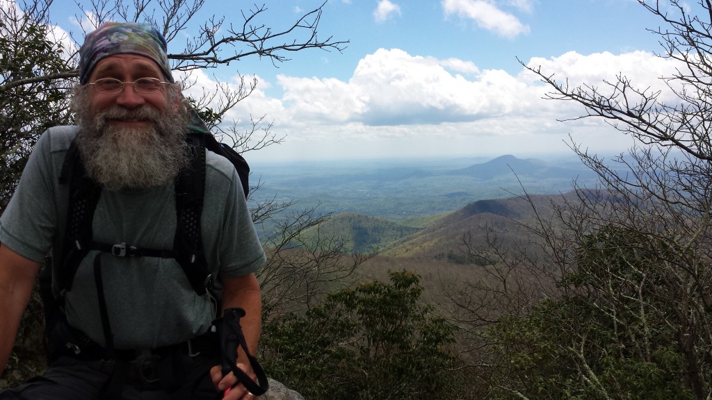 Me on a Georgia peak, second-to-last morning